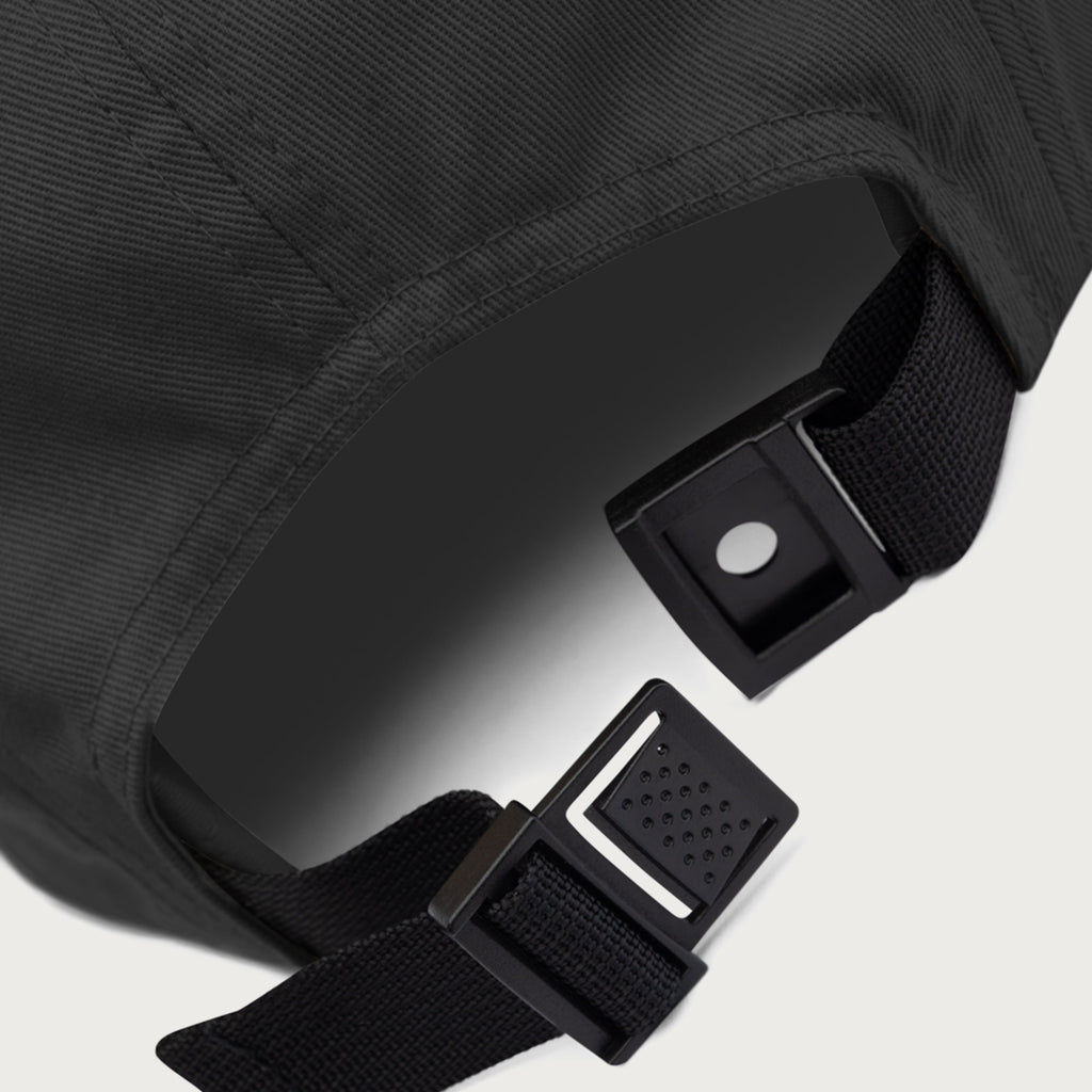 Stressed, Depressed & Black Dressed - 5 Panel Hat- Black on black