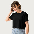 Stressed, Depressed & Black Dressed - All Black - Women's Crop Top