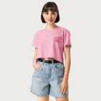 Stressed, Depressed & Black Dressed - All Pink - Crop top da donna